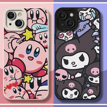 Kawaii Kuromi Kirby TPU telefontokok IPhone 15promax 11 12 13 14 Pro Max Plus aranyos mini ütésálló védőburkolathoz
