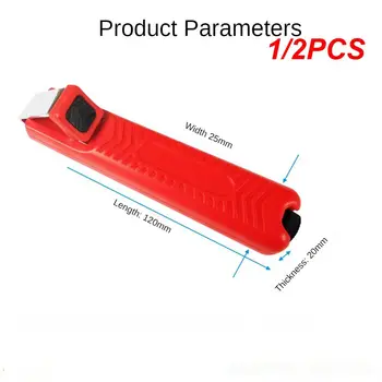 1 / 2PCS kábel Mini villanyszerelő kés állítható műanyag fogantyú 8-28mm kézi gyorshuzal csupaszító kés kábel sztrippelő kés eszköz