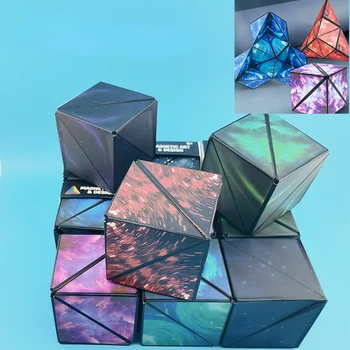 Kreatív Új háromdimenziós változó mágneses kocka Szokatlan mágneses kocka dekompressziós puzzle tér Változtatható kocka játék ajándékok