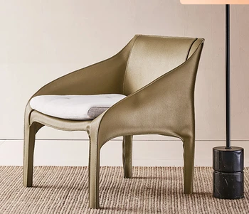 olasz minimalista nyeregbőr alkalmi modern minimalista high-end fotel egyszemélyes
