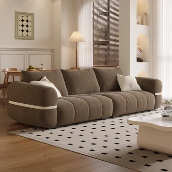 Bőrszövet Nappali kanapé puffok Accent szekcionált Modern luxus hálószoba nappali kanapé padló kanapé De Canto bútorok