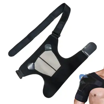Vállmerevítő férfiaknak Állítható vállforgató mandzsetta tartó merevítő kompressziós védőhüvely Fokozza a mobilitást futáshoz