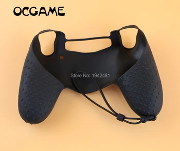 OCGAME többszínű vezeték nélküli szilikon puha védőtok csuklópántos kézszíjjal PS4-hez