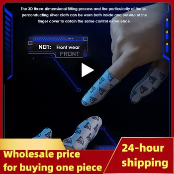 Továbbfejlesztett játékhoz tervezett ujjkesztyű dobozos lélegző ujjbegyekkel a PUBG mobil játékokhoz Ultravékony ujjujjú játékok tartozékai