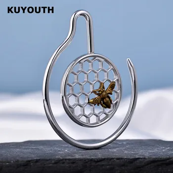 KUYOUTH Új rozsdamentes acél méhsejt méhsejt fülsúly akasztó piercing fülbevaló mérők Testékszer expanderek Hordágyak 3mm 2DB