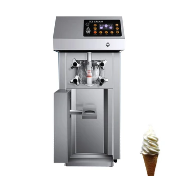  Édes kúp fagylaltgép Kereskedelmi automata fagylaltkészítő gép Sundae készítő gép fagyasztó berendezések 1250W