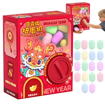Gyerek játék automata Kínai újévi sárkány meglepetés tojás játék kreatív tojáscsavaró gép eladó eszköz játék születésnapra