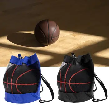 Tartós ultrakönnyű vízálló praktikus foci röplabda hordozó hátizsák edzőtermi kosárlabda hátizsákhoz kosárlabda háló