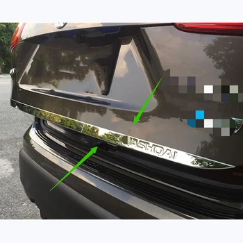 Nissan Qashqai j11 2016 2018 2019 2020 ajtó matrica rozsdamentes acél hátsó ajtó Csomagtérajtó kárpit Autó kiegészítők
