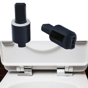2db Ülés zsanér WC-fedél zsanérok WC-fedél rögzítő rögzítő csatlakozó cseréjéhez Lágyan záródó forgó csappantyú zsanér