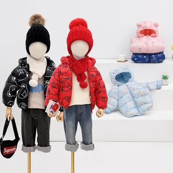 2023 új alapjának gyerekrajzfilmes gyerekei Tél le gyerekek pamuttal párnázott kabát pamuttal párnázott ruhák