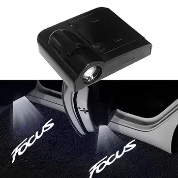 2Pcs autós ajtólámpák Ford Focus MK3 2011 2012 2013 2014 2015 2016 2017 2018 ST Line LED lámpa projektor embléma kiegészítők