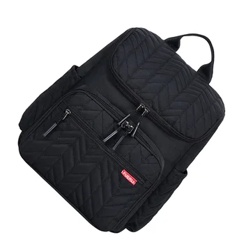 1db baba pelenka tároló táska tároló tasak anya hordozható hátizsák (fekete)