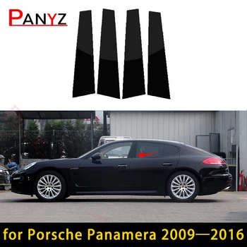 Porsche Panamera 2009 2010 2011 2012 2013 2014 2015 2016 4Db autó ablak oszloposzlopok Ajtó díszítő matricák