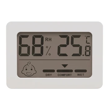 Elektronikus páratartalom-hőmérsékletmérő babaszobához konzollal