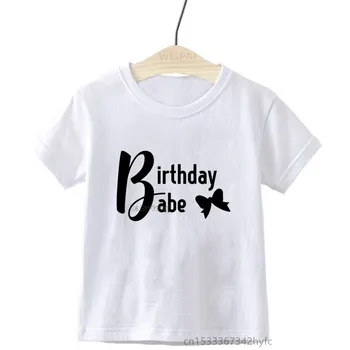 Gyerekek Boldog születésnapot csaj Nyomtatott pólók Fiúk Lányok Pólók Kisgyerekek Vicces aranyos ajándék pólók