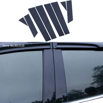 Autóajtó ablak középső oszlop kárpitvédelem fekete csík matricák Nissan X-trail Xtrail T32 2015 2016 2017 2018 2019 2020
