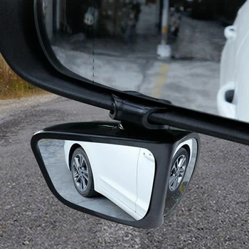  továbbfejlesztett HD autó holttér-tükör forgatható 2 oldalsó széles látószögű külső autó visszapillantó tükör parkolótükör