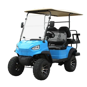 Olcsó ár CE Új design 4 keréktárcsafék 5000 / 7000W AC motor 4 üléses felemelt elektromos golfkocsik