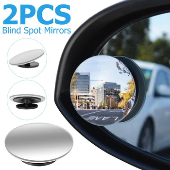 360 fokos holttér-tükör állítható autó visszapillantó konvex tükör autó hátramenethez széles látószögű jármű parkoló perem nélküli tükrök