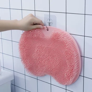 Kaparó kefe Testfürdő csúszásmentes hámlasztó mosó szilikon masszázseszköz Hátsó fürdőszőnyeg zuhanyzó Fürdőszoba lábtisztítás