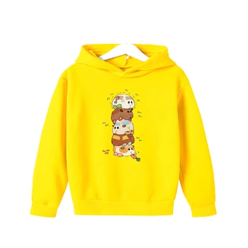 Gyerekruházat Pui Pui Molcar Team pulóver kapucnis pulóverek Fiú hosszú ujjú felsők Kislányok Japán Anime Gyerek Rajzfilm pulóverek