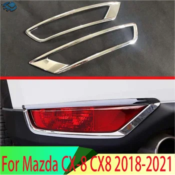 Mazda CX-8 CX8 2018 2019 2020 2021 ABS króm hátsó reflektor ködlámpa lámpa burkolat burkolat keret keret stílus díszítés