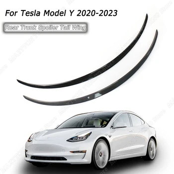 Tesla Model Y 2020 - 2022 2023 hátsó spoiler szárny törzs ajak kiegészítők spoilerek fényes fekete/matt fekete ABS karosszériakészletek hangolása