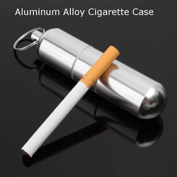 AFBC alumíniumötvözet cigarettatartó kapszulatartó Vízálló tabletta fogpiszkáló tartó kulcstartó