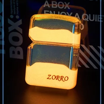 Zorro Szélálló petróleum Öngyújtó Hűvös világító futóhomok Barát Ajándék Személyiség Kreatív nagykereskedelmi Dohányzási kiegészítők