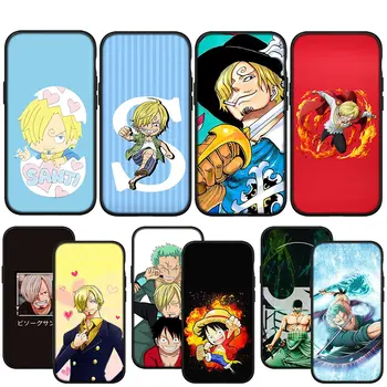 Luffy Zoro One Piece Sanji puha fedeles telefonház iPhone 14 13-hoz 12 Mini 11 Pro X XR XS Max 6 7 8 Plus + SE 8+ tok