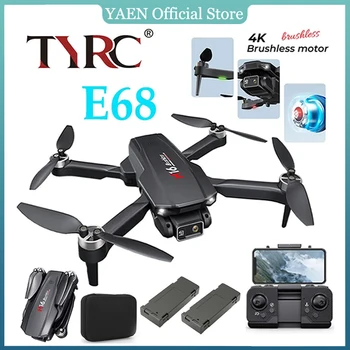 TYRC XK E68 Pro Drone 4k Profesional HD 4k Rc repülőgép kettős kamerás széles látószögű fejtávvezérlő quadcopter repülőgép játék helikopter