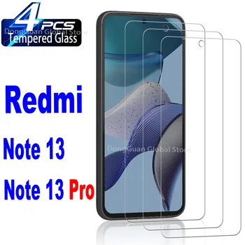 4Db edzett üveg Xiaomi Redmi Note 13 Pro Redmi Note12 4G 12R 12S 12 5G képernyővédő üveg filmhez