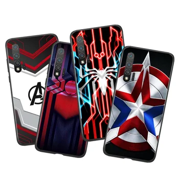 Marvel Avengers logó Huawei Nova Y90 Y70 Y61 10 9 8 8i 7 SE 6 5T 5i 4 3i Plus fekete szilikon puha telefontok